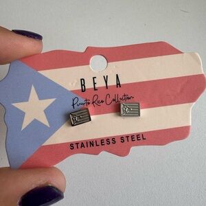Beya Acessories || Puerto Eico Studs Earrings Stainlees steel